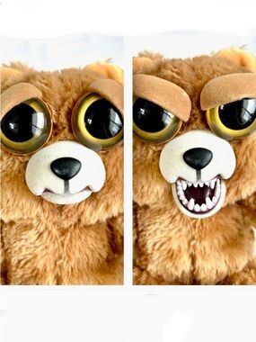 Feisty Pets Sir Growls-A-Lot Happy/Angry Plush Bear 9” Stuffed With An Attitude!
